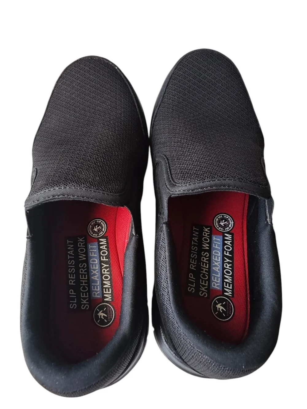 Skechers Black Slip-On Casual Work Loafer with Memory Foam